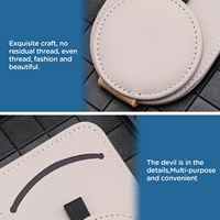 Clip de lunettes de pare-soleil en cuir universel pour intérieur de voiture, attache de billet de carte, Clips de support de lunettes de soleil portables, accessoires automobiles
