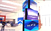 Écran rotatif mécanique créatif personnalisé ; Affichage publicitaire numérique LED à 360 degrés pour intérieur avec animation