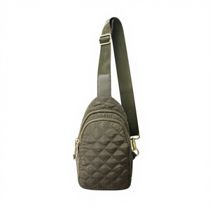Bolso de Pecho Estilo Europeo Americano JINYI, Bolso Bandolera de Nailon Casual Unisex con Diseño de Cuadros Acolchado Suave, Modelo JY6862 - Product Image 4