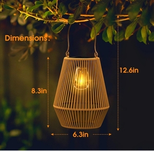 <span class=keywords><strong>Lanterne</strong></span> Solari Impermeabili da <span class=keywords><strong>Esterno</strong></span> Lampade Solari Sospese per Decorazione di Giardini e Vialetti Vigilia di Natale Giorno di Natale - Product Image 6