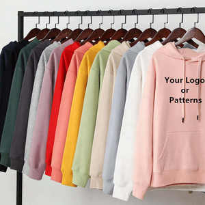 Sweat à capuche unisexe avec logo personnalisé, vêtements en tricot de couleur unie pour hommes, streetwear, vente en gros de sweats à capuche personnalisés - Product Image 4