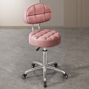 Raised Lowered Beauty Barber Chair with Massage Properties Round Nail Stool for Hair <b>Salon</b> Barbershop-Beauty Stool for Sale - Product Image 2