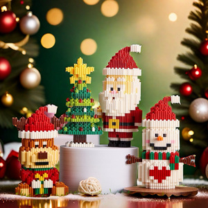 Linko 40 Mảnh ABS Nhựa Giáng Sinh Đêm Trước Ông Già Noel & Người Tuyết Khối Xây Dựng-Sáng Tạo Quy Mô 1:18 Thủ Công Thiết Lập Cho Các lứa tuổi 14 + - Product Image 4