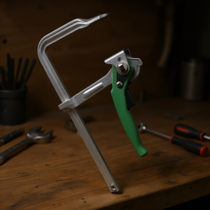 Ttake Quick Action Lever <b>Clamp</b> 300mm For Bench Use With Green Handle - Product Image 3