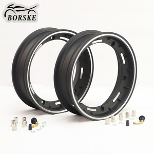 Llantas de rueda negras de aleación de aluminio para motocicleta, Cubo de llanta de Scooter de fundición para <span class=keywords><strong>VESPA</strong></span> PX LML T5 <span class=keywords><strong>PX125</strong></span> 150 200 T5 ET3 - Product Image 2
