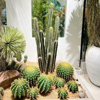 Cactus artificiel, sisal, grand élogeur d'ambiance sur pied, plantes tropicales du désert, plantes de sable pour l'aménagement paysager