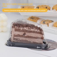 Boîte d'emballage pour gâteau triangulaire, carré, mousse française, lasagnes, modèle B205, emballage sur palette