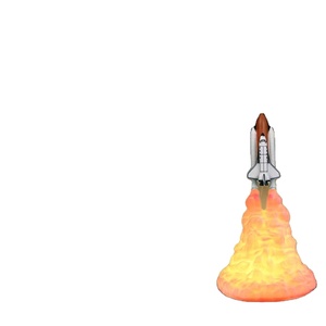 Nouvelle lampe de <span class=keywords><strong>navette</strong></span> <span class=keywords><strong>spatiale</strong></span> d'impression 3D et lampes de <span class=keywords><strong>lune</strong></span> lampe de fusée veilleuse pour les amoureux de l'espace décoration de la maison veilleuse LED - Product Image 5