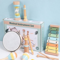 Children's Wooden Musical Instrument Set Kindergarten Vocal Music Enlightenment Science Education Music Toy