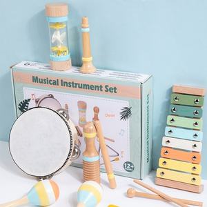 Juego de instrumentos musicales de madera para niños, jardín de infantes, música vocal, iluminación, Ciencia, Educación, Juguete musical - Product Image 4