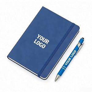 Promo Business Gift Manufacturer to Door Shipping School Children Student <b>A5</b> A6 Leather Notebook With Logo - Product Image 1