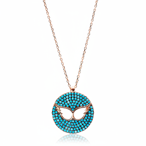 Libélula diseño turquesa circón piedra colgante turco venta al por mayor hecho a mano 925 joyería de plata esterlina - Product Image 2