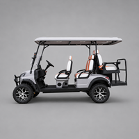 Voiturette de golf électrique 6 places UCB-DH-14, multi-usages, pour hôtel, complexe hôtelier et transport touristique