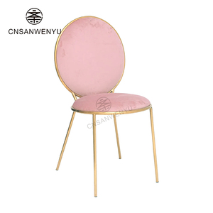 Chaise <span class=keywords><strong>en</strong></span> acier inoxydable doré pour événements et mariages |   Chaises de banquet empilables de luxe <span class=keywords><strong>en</strong></span> métal Sillas De Boda - Product Image 5