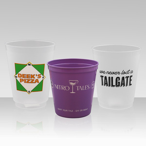 Biểu Tượng Tùy Chỉnh In Ấn Tái Sử Dụng Frosted PP Cứng Nhựa Đảng Cup 16Oz Mịn Nhựa Sân Vận Động Cup Cho Đám Cưới Sinh Nhật Đảng - Product Image 3