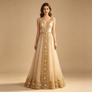 Fita Decorativa Multicolorida com Bordado Floral de Strass e Lantejoulas em Cordão Dourado para Saree, Casamento e Trajes Étnicos - Product Image 6