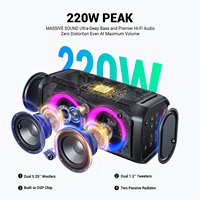 Enceinte de fête W-King T11, enceinte DJ avec woofer, enceinte portable, enceinte sans fil, système audio avec lumière RGB