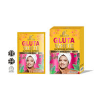 ROUSHUN Masque facial en feuille au glutathion Gluta White 7 jours pour éclaircir, illuminer et hydrater