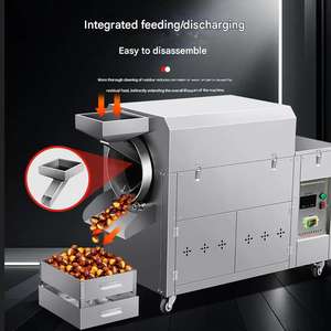 Machine à torréfier les noix infrarouge industrielle, électrique, automatique, pour une torréfaction saine sans huile d'amandes, de noix de cajou et de noix - Product Image 3