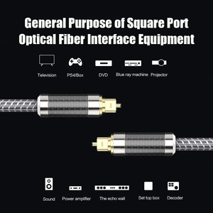 Chất lượng cao 24K mạ vàng 6-Core sợi quang âm thanh video cáp Toslink cắm với loa <span class=keywords><strong>microphone</strong></span> ứng dụng OEM ODM - Product Image 5