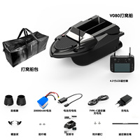 Bateau de pêche RC Flytec V080 GPS avec sondeur et lanceur d'appâts, 800M, 180 points, haute vitesse, pour la pêche à la carpe