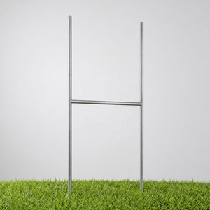 Piquets de signalisation en acier galvanisé soudé en H 15x10 pour panneaux ondulés extérieurs, pelouse, jardin, <span class=keywords><strong>immobilier</strong></span> - Product Image 1