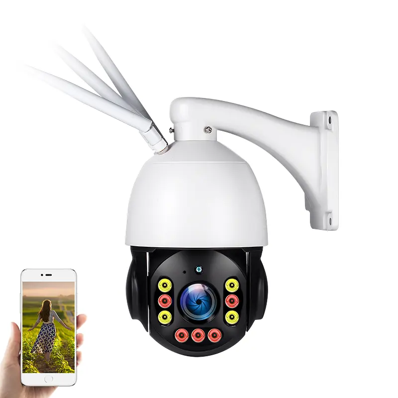 Камера Наружного видеонаблюдения VESAFE, Wi-Fi, 4G, 5 Мп, PTZ, солнечная, двусторонняя аудиосвязь