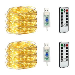DC 12V fée guirlande lumineuse extérieure multi-brins 180 LED arrosoir étanche USB alimenté cascade chaud blanc luciole bouquet - Product Image 6