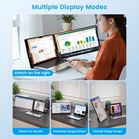 Pour les joueurs, les concepteurs travaillent avec n'importe quel port de grande taille pour ordinateur portable rétroéclairé à double écran moniteur portable flexible
