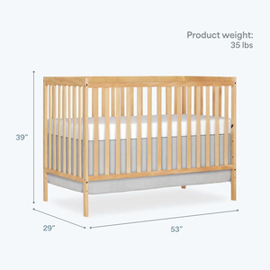 Liquidation 2026 : <span class=keywords><strong>Lit</strong></span> bébé en bois de pin massif, simple, modulable et multifonctionnel pour nouveau-nés et enfants - Vente en gros transfrontalière - Product Image 5