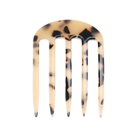 Frauen Kämme Seiten clips Cellulose acetat Schildkröte Farbe 4 Zähne Haar kämme Insert Style Kämme Clip Geeignet für Pferdes chwänze