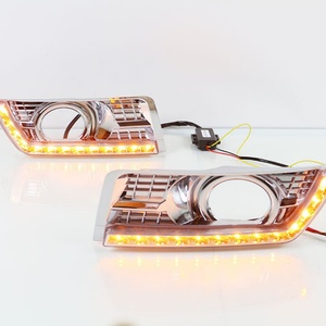 ไฟเดย์ไลท์ LED สำหรับรถยนต์ พร้อมไฟเลี้ยวสีเหลืองและไฟตัดหมอก สำหรับรถ Cadillac SRX ปี 2012-2016 - Product Image 5