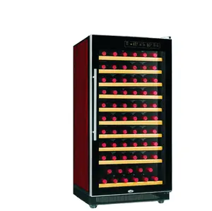 BJ208 Wine Cooler 65-72 Bottles Compressor Refrigerator Cooling Free Standing & Built-In