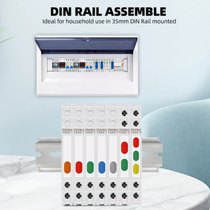 Din Rail 9 mét chỉ số ánh sáng AC DC 220V 230V <span class=keywords><strong>LED</strong></span> tín hiệu đèn <span class=keywords><strong>Pilot</strong></span> Lights 50Hz 60HZ Đèn đỏ màu xanh lá cây màu xanh da cam trắng - Product Image 4