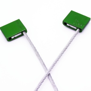 Sello de cable de bloqueo de <span class=keywords><strong>alambre</strong></span> de acero inoxidable <span class=keywords><strong>galvanizado</strong></span> de alta resistencia Etiqueta de seguridad a prueba de manipulaciones para contenedor de transporte - Product Image 1