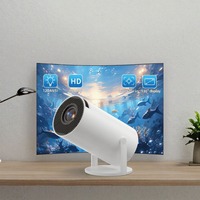 Nouveau prix HY300 Projecteur intelligent Android 11, mini projecteur portable Full HD 160 lumens, haut-parleur intégré, projecteur de cinéma maison