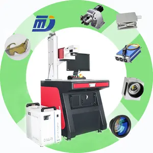 Portable desktop RF laser marker 20W 30W 50W 60W galvo co2 laser marking machine for pet bottles leather wood co2