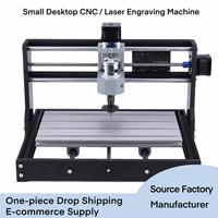 Machine CNC miniature 3018 Pro GRBL Control Diy hors ligne, kit de fraises à bout de 10 pièces et machine de fraisage de circuits imprimés à 3 axes, routeur à bois