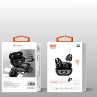 Boîte d'emballage pour écouteurs en carton blanc certifié avec languette de suspension Euro Slot, boîte cadeau pliable pour casque audio