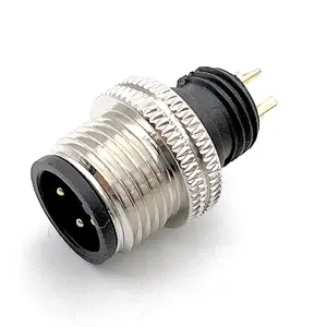 Conector M8 impermeável macho e fêmea da tomada 4 conector impermeável circular do furo IP67 do Pin 4