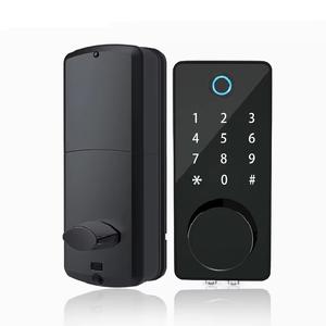 Cerradura inteligente TTLock y <span class=keywords><strong>Tua</strong></span> inalámbrica Smart Door cerradura de puerta con huella dactilar digital WiFi puente puerta de enlace opcional - Product Image 1