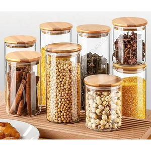 En gros Meuble organisateur d'épices avec 8 pots à épices vides de 8 oz et étiquettes pour garde-manger domestique et rangement alimentaire - Product Image 1