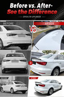 Kit carrosserie Perfiply style V, véritable fibre de carbone, aileron arrière pour AUDI A3 S3 RS3 8V 2013-2021, aileron de coffre