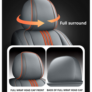 Xiangta Business Four Seasons Universal Size Fit All Surround Wrap Material de cuero PU 5 Seater Cover para asiento de coche - Product Image 4