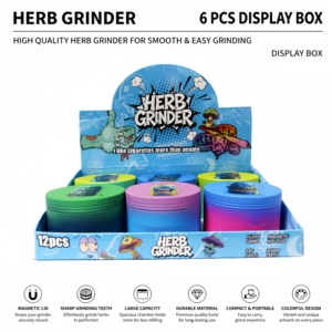 Wholesale Custom Color <b>Herb</b> <b>Grinder</b> Zinc Alloy Cylinder 4 Layers Manual Manipulation Dry Tobacco <b>Grinder</b> Smoking Accessories - Product Image 1