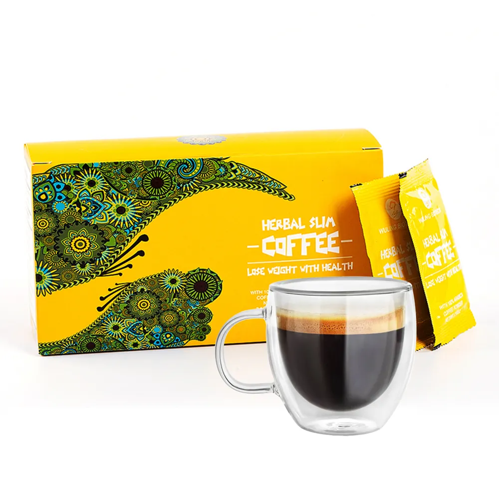 Diet green coffee natural healthy Instant coffee herbal extract ganoderma coffee weight loss product