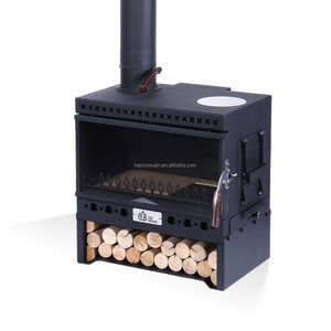 Hiện Đại Màu Đen Trong Nhà Đơn Lập Gỗ Đốt Lò Sưởi Năng Lượng Hiệu Quả Bất Cháy Gỗ Bếp Củi Sưởi Ấm Cho Sử Dụng Ngoài Trời - Product Image 2