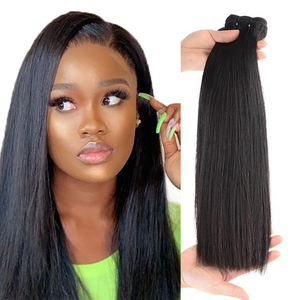 双拉骨直免费样品13A级生印度毛发角质层对齐头发直巴西人发束RUBE - Product Image 5