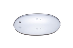 <span class=keywords><strong>Couvercle</strong></span> en verre trempé ovale durable de type C pour mijoteuse, <span class=keywords><strong>couvercle</strong></span> de <span class=keywords><strong>couvercle</strong></span> de mijoteuse 252*331mm, vue dégagée et performance durable - Product Image 5