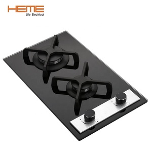 30cm Glass Gas Cooker <b>Stove</b> 2 Burner Cooktop (PG3020BG-EC2BA) - Product Image 3